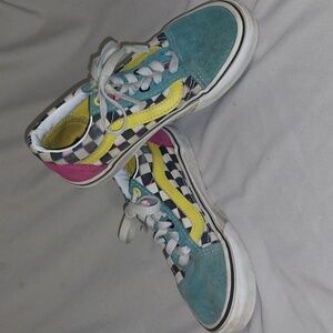 Vans Old Skool checkered sneakers kids 1